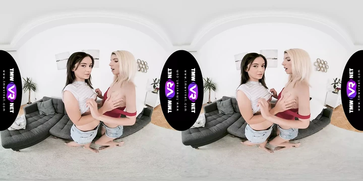 TmwVRnet - Missy Luv & Shrima Malati - Cuties orgasm on the floor