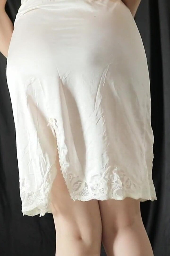 big boobs asian girl try on haul satin