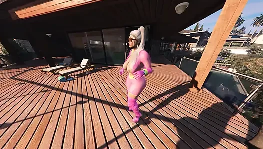 GTA 5 Franklin Hires Premium Lady in his Vinewood Mansion PART1