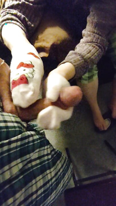 Sexy Pink Hello Kitty Sockjob & Sock Handjob