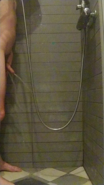 Pissing in the shower