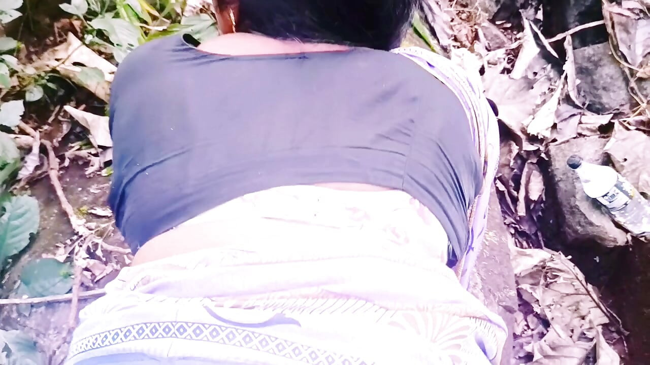 Stepmom and stepson outdoor fucking in jungle. Telugu dirty talks.