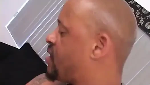 Alluring ebony chick with big ass gets fucked by BBC