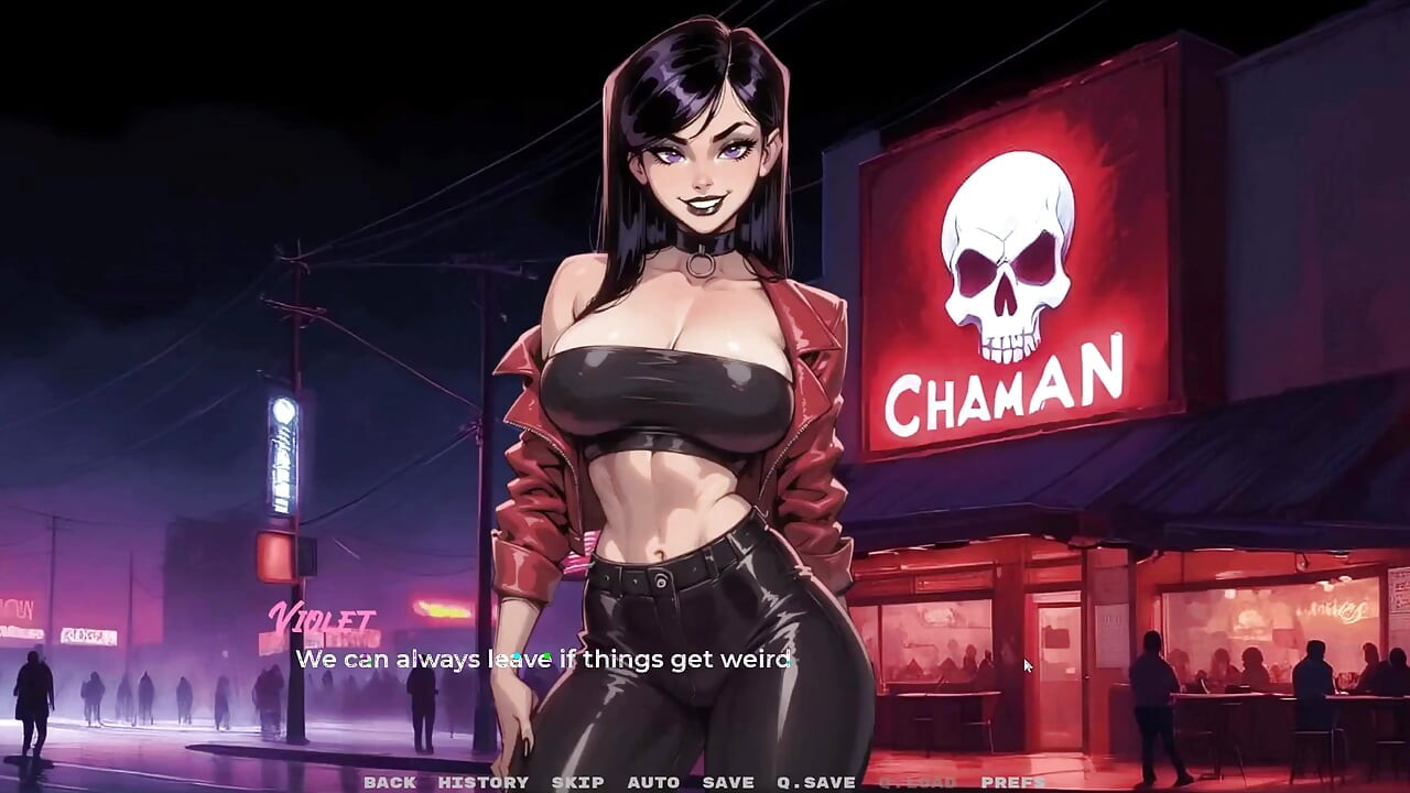 Minha Nova Namorada [ Jogo Hentai Tabu ] Ep.40 Garota Gótica Chupa Pau no Banheiro da Balada!