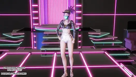 MMD HWASA - NA - Akali Sexy Kpop Dance League of Legends Hentai Uncensored 4K 60FPS