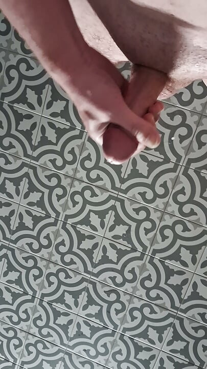 Spit on the kitchen floor