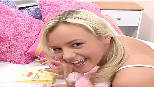 Lovely joyful twat of teen whore waits wide open for big cock penetrate it