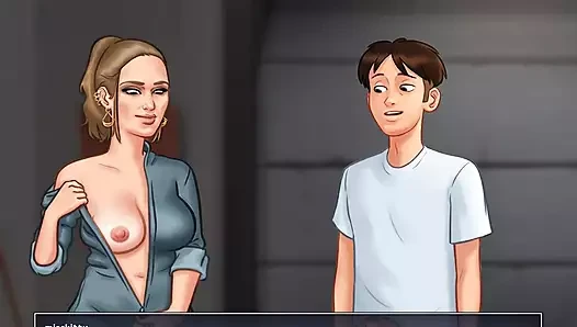 SUMMERTIME SAGA Part 335 - An Experienced Lady Destoys Young Cock By Mis...