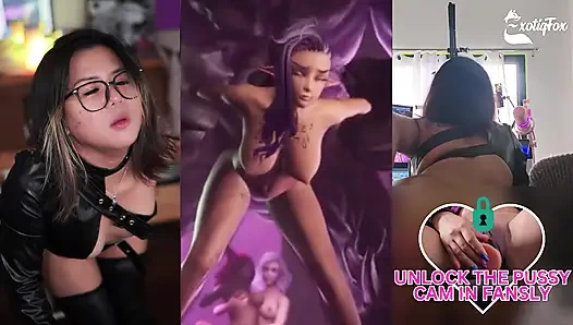 Garip hentai tepkisi sevimli Asyalı yayıncı goonette saf aşırı uyarılmaya kırılıyor