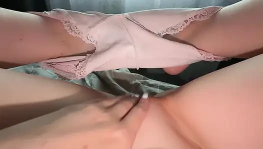 Stepsister Masturbating Pink Creamy Pussy Solo