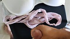 Cum on beautiful worn underwear ordered on internet