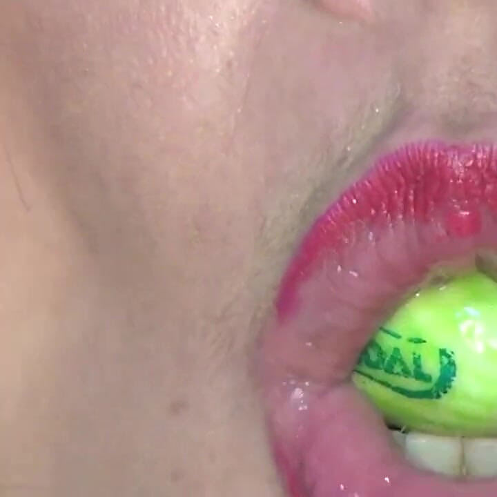 Impressive!! I Play and Swallow Huge Round Candies in the Shape of Melons