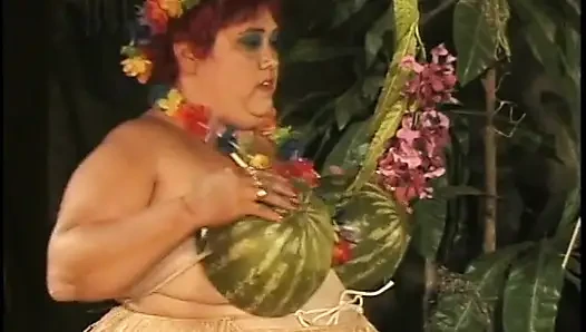 Huge BBW dancer gets fuck session by a fit stud