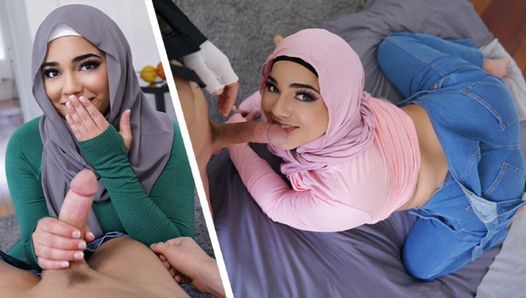 Hijab Hookup - сексуальная мусульманка воплощает в жизнь свои самые сокровенные фантазии со своим горячим отчимом