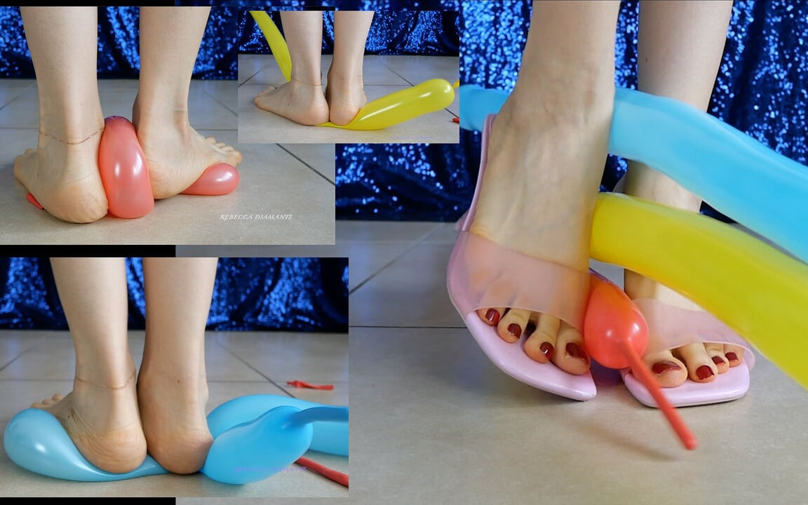 Smushed Harshly by My Classy Bare Feet in Red Toenail Polish Ita