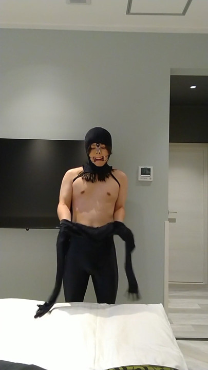 Japanese masturbate crossdresses zentai | Clip 1