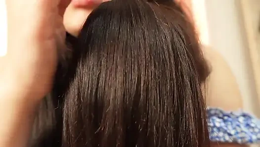 Aku lagi asik muasin memekku pakai dildo sambil muasin memekku pakai dildo favoritnya!