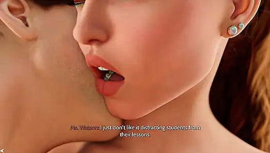 Taze kadınlar 2 - öğretmen kaçırılan bir final için aygırı odasına çağırıyor ve sonra bunu özel bir seks testine dönüştürüyor