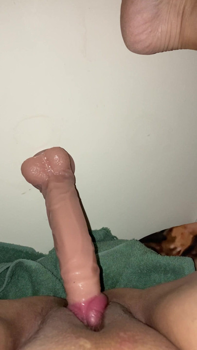 Playing with my dildo