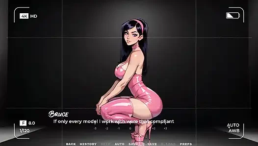 My New Girlfriend [ Taboo Hentai Game ] Ep.35 My GF Likes to Show Her Latex Panties to Older Man!