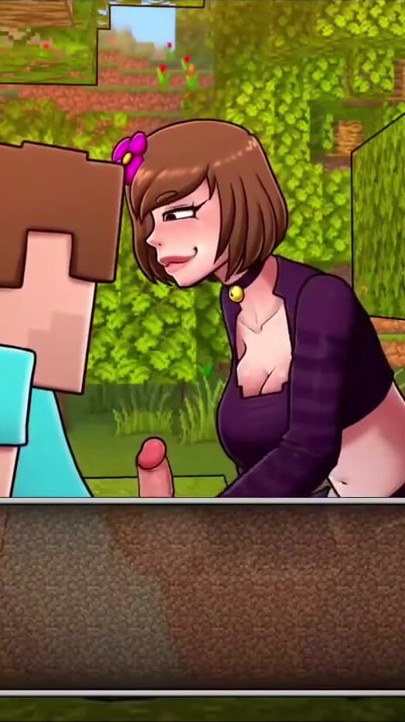 HornyCraft Minecraft-parodi - Steve får slurvete handjob fra Jenny for en diamant | Klipp 1