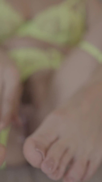 Jasmine, Self Feet solo and pussy fingering