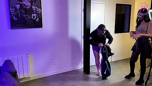 French Pegging - BTS Subscriber Casting: Interview, Whip, CBT & Foot Worship