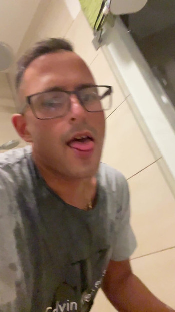 Thrilling moment from "Pee and play German Twink jerking off and peeing"