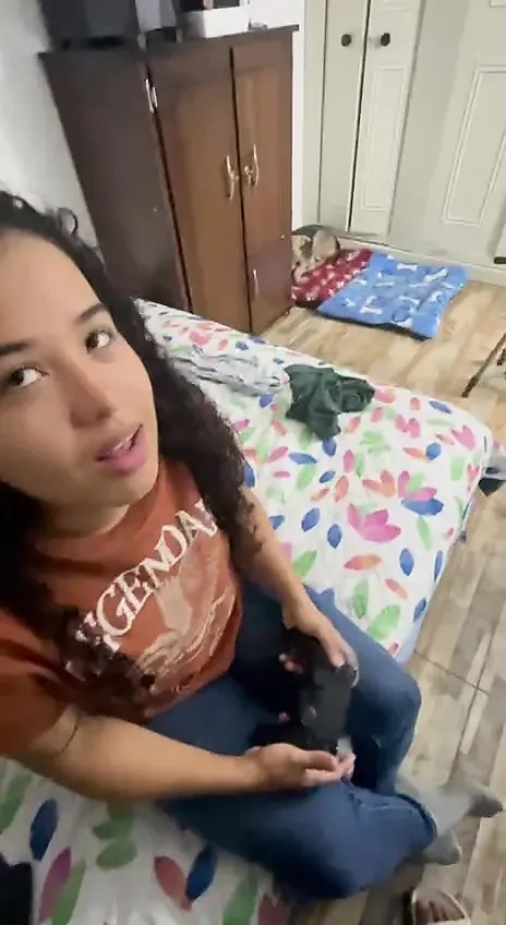 My neighbor visits me