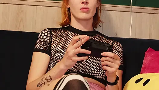 Интенсивный оргазм и жесткий трах во время игры в Palworld
