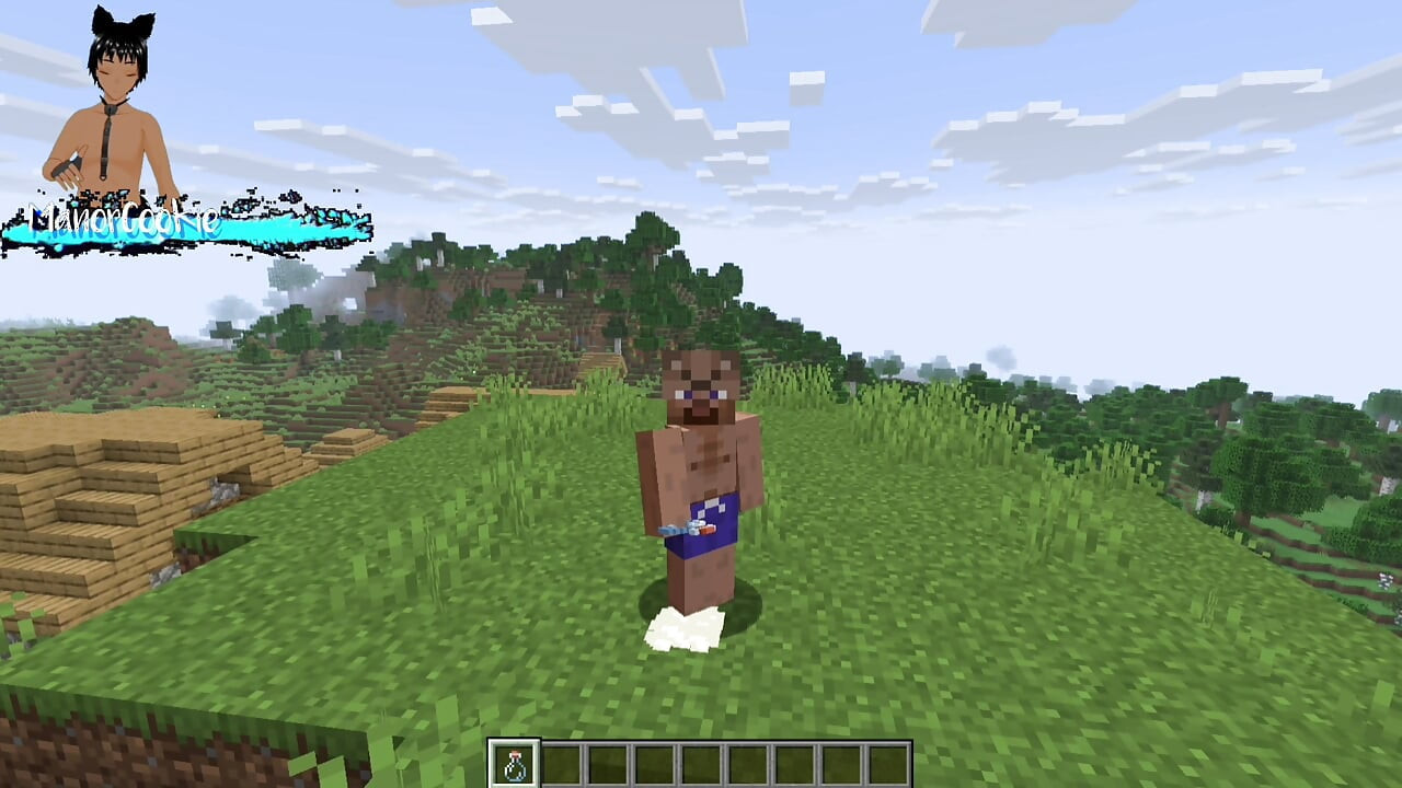 Minecraft mod Needs of Nature - Steve and alex masturbating and showing off some features! Like Cum!