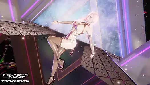 MMD MINNIE - Cherry Sky - Seraphine Sexy Kpop Dance League of Legends Hentai Uncensored 4K 60FPS