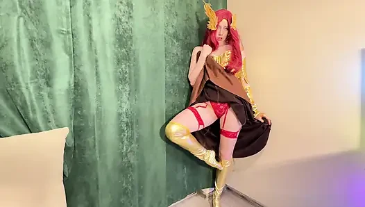 Pyra flame pixie seduction - rote dessous necken zum feurigen ritt