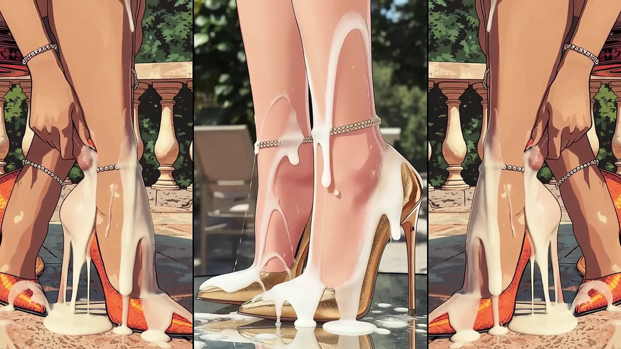 High-Heels get cum from alle sites an will be licked by hot anime girls Chapter 2