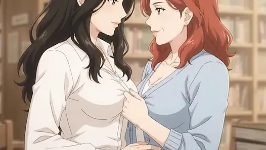 Dua gadis lesbian yang belajar dalam kebebasan berubah menjadi situasi intim