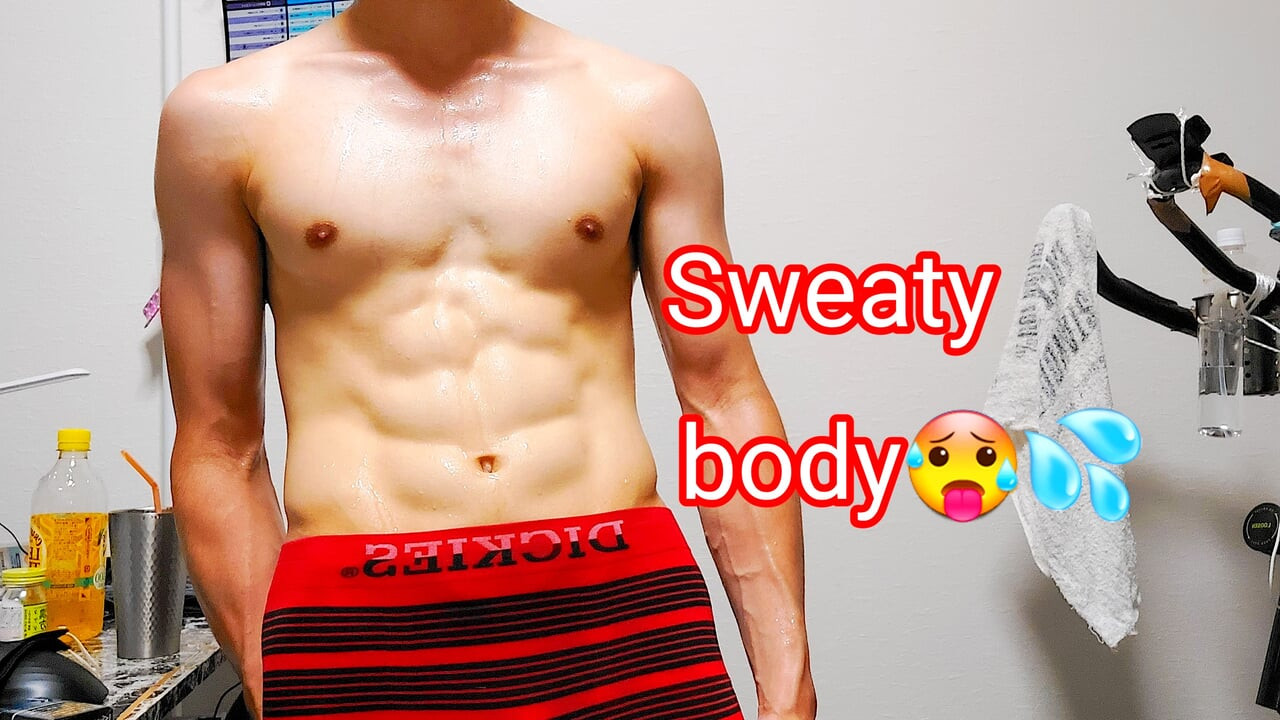 Photographing a sweaty figure !! I am Hukkinkun !!