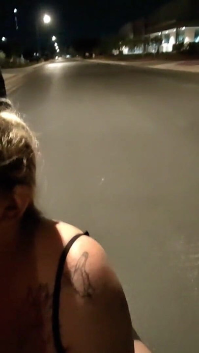 Thick BBW wife public fun with husband after a night out! BadBlondieMonroe | Clip 1