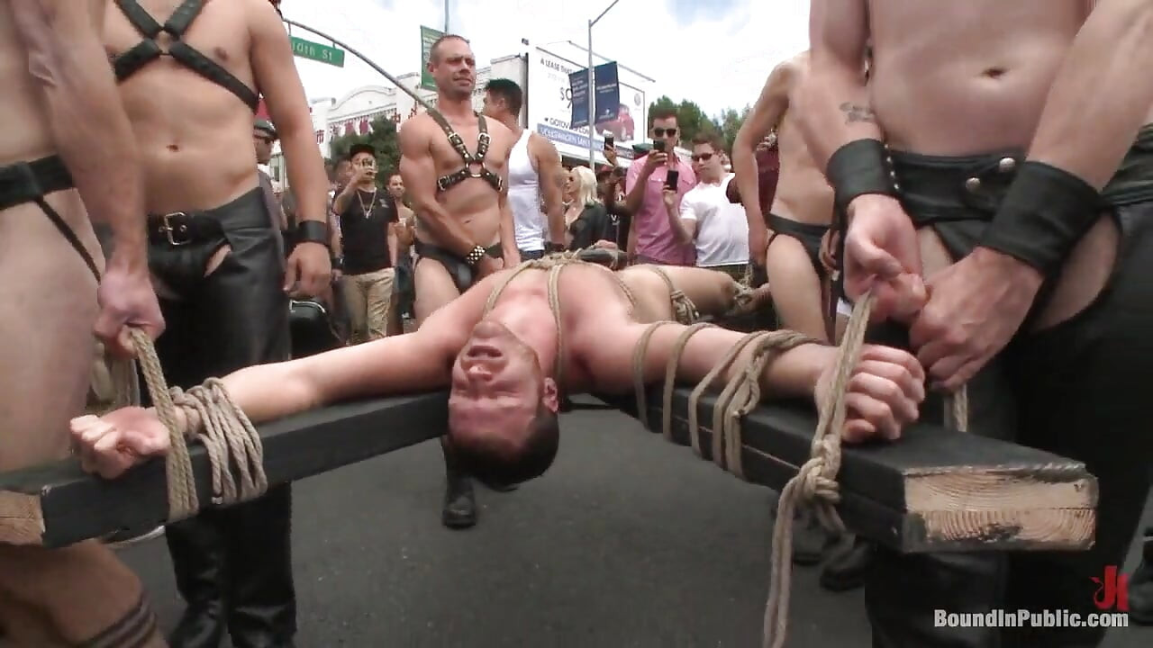 Cock Hungry Whore Cattle Prodded and Fucked at Dore Alley Street Fair