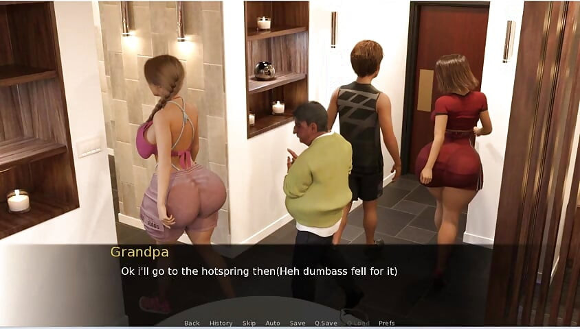 Grandpa's Visit - Gameplay - Roleplay - Hotspring with Grandpa