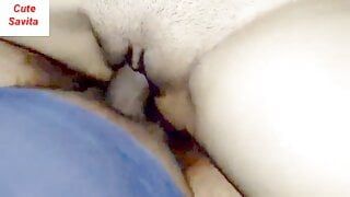 Young girl hairy tight pussy saving her boyfriend and fucking