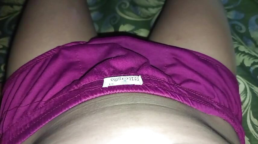 Naughty men's purple panties
