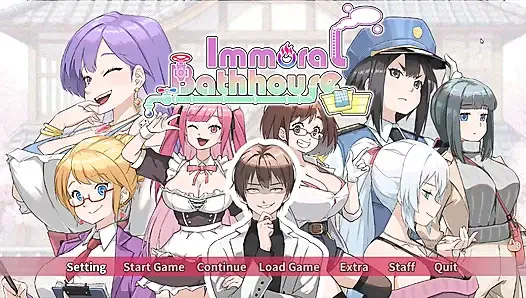 Permainan hentai - seks polisi wanita semok - pemandian tidak bermoral