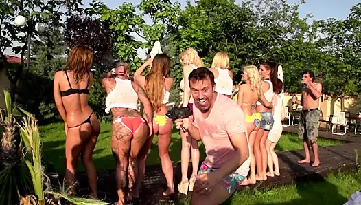 Outdoor DP Group Sex Wild Fuck Fest