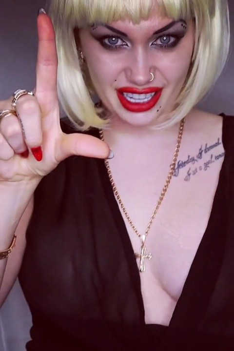You are stupid retard! Worship my middle fingers and loser sign JOI