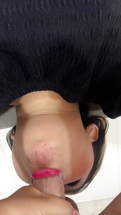 This is how you swallow a cock