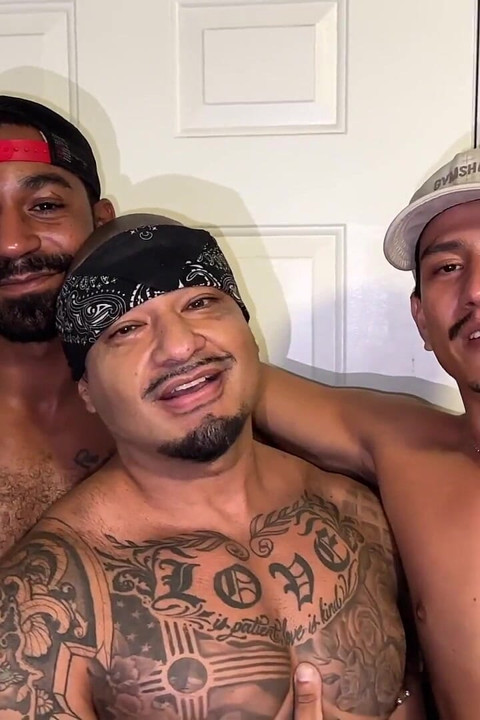 Tag Team Tatted Latin Thug Fucks Muscle Stud Hardcore