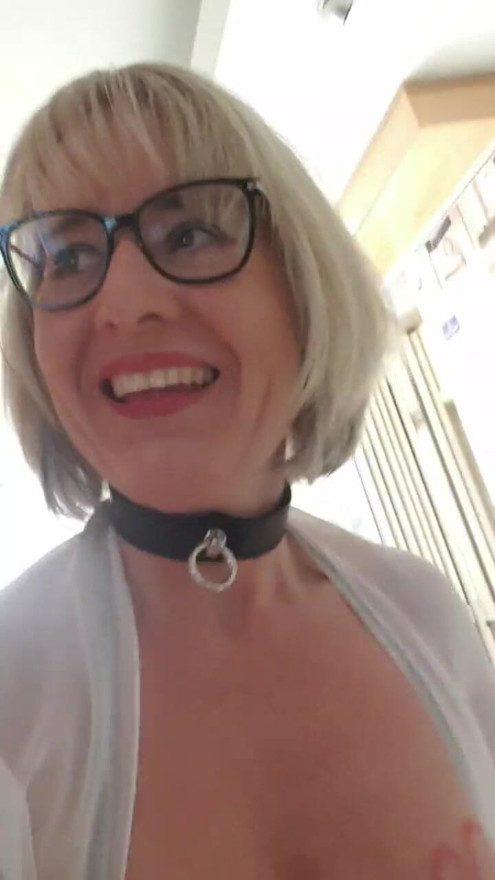 Julie's naked at showroom
