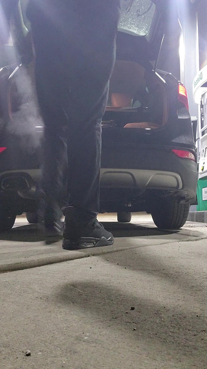 Sissy flashing truck driver