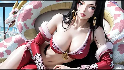 Boa hancock şehvetli azdırma - tek parça korsan İmparatoriçe ateşli bikini