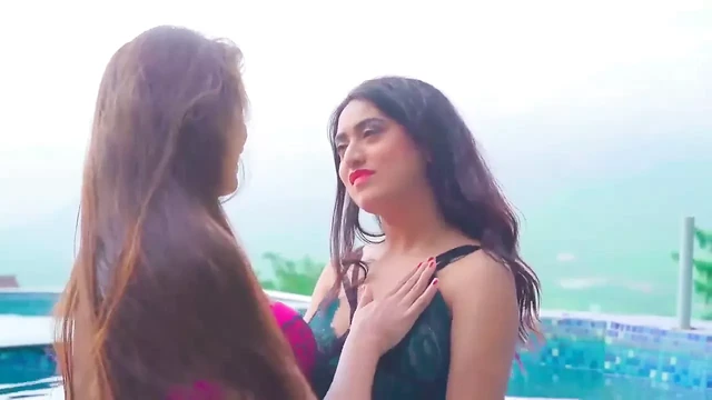 Lesbian Ramona and Shweta Have Pool Sex in Front of Husband